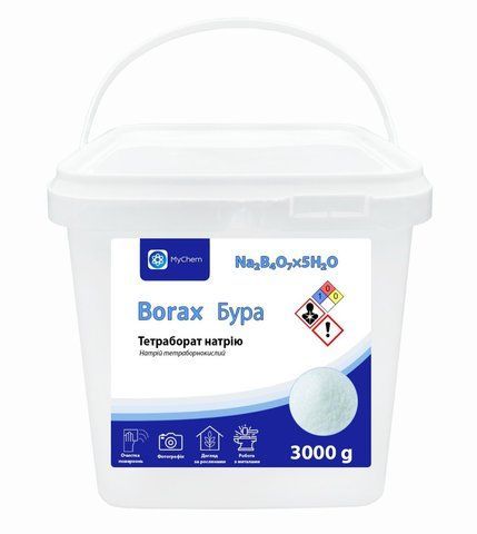 Бура для плавки метала 5-водная 3 кг MyChem для ковки Б5-3 фото