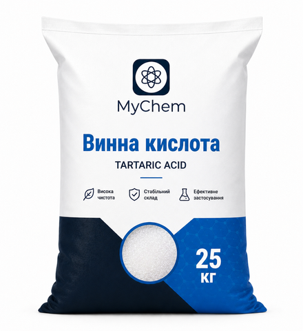 Винная кислота (L) Пищевая добавка E-334 Высший сорт 25 кг ВК-25 фото