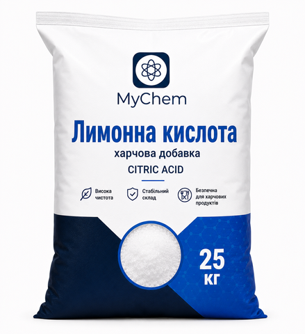 Лимонна кислота харчова добавка E-330 25 кг ЛК-25 фото