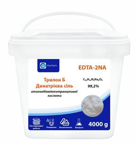 EDTA-2NA Трилон Б MyChem 4 кг Динатриевая соль EDTA2NA-4 фото